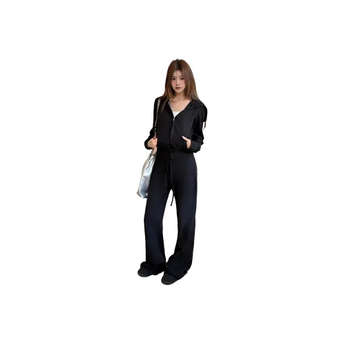 MTHE Черный Женский Повседневный Костюм