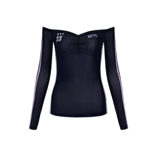 HYTE MOLY Темно-синие женские футболки T