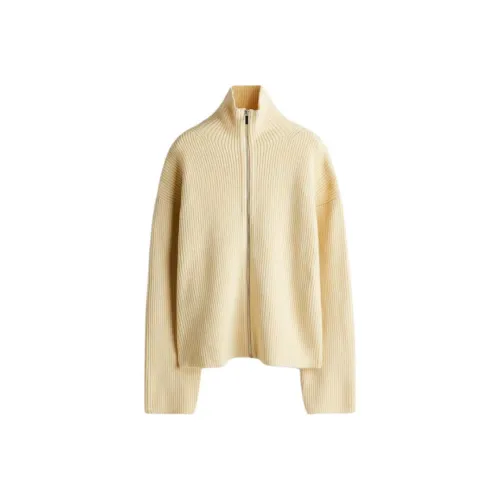 H M Светло-желтый Женский Трикотаж