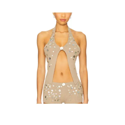 Jaded London Бежевый Женский Топы без рукавов