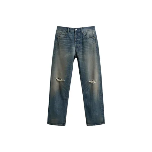 ZARA Medium Blue Men's Jeans ZARA Средне-синие мужские джинсы