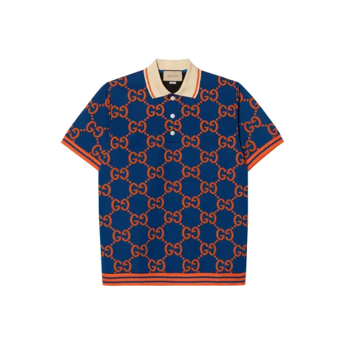 GUCCI SS23 Поло Мужское Синее