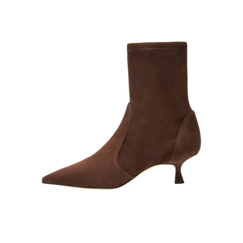 Stuart Weitzman SW Naomi Ботильоны 5 см Женские Коричневые