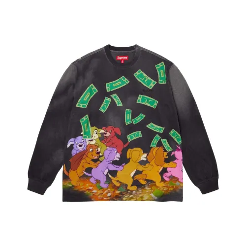 Supreme x All Dogs Go To Heaven FW25 WEEK11 L S Топ T Рубашка Унисекс