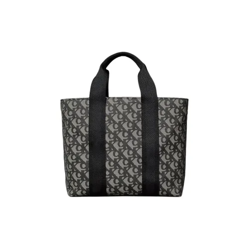 CALVIN KLEIN Полиэстер Тоут Сумка Сумка для покупок Мини Сумка Женская Черная и Бежевая