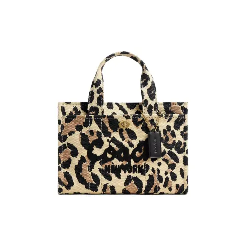 COACH Cargo Хлопок Тоут Сумка Сумка для покупок Сумка Женская Многоцветная