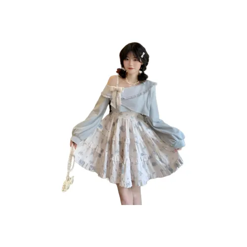 Mu Xiao Xin Женские Комплекты с Юбкой