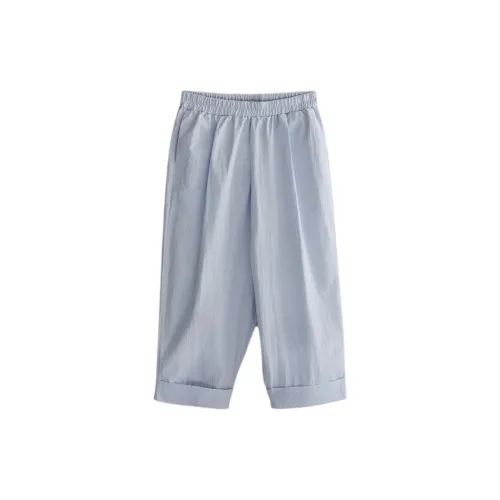 ZARA Светло-синие женские пижамные штаны