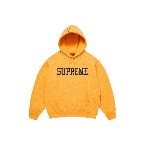 Supreme Fw25 WEEK10 Звезды Утепленный свитшот с шипами Унисекс