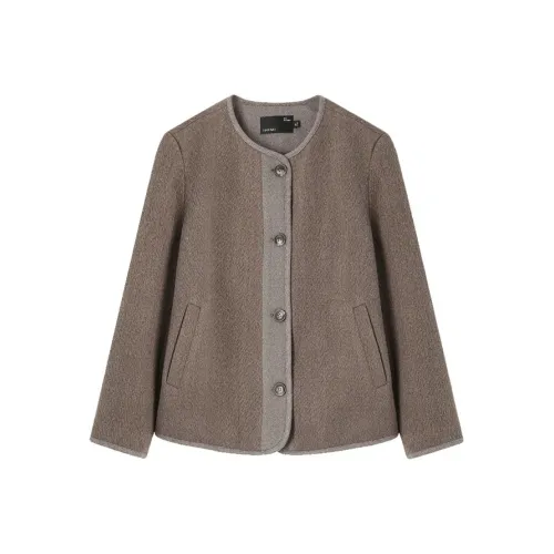 IHIMI Кофе Женские Короткие Пальто