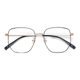 Чёрный ремешок розовое золото [10315-C52]