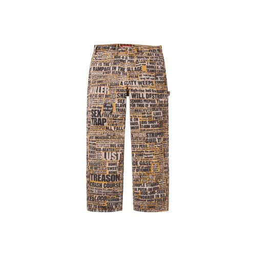 Supreme FW25 Двойной Колено PAINTER Брюки Повседневные брюки Унисекс