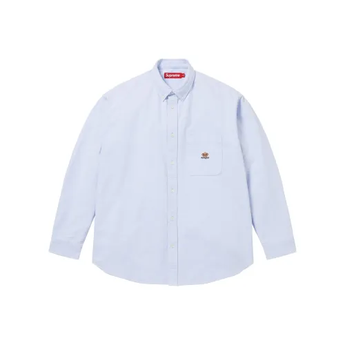 Supreme FW25 Loose Fit Фланель Oxford Shirt Unisex