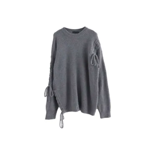 LOWEAR Alpaca Wool Thumb Socks Loose Knit Sweater Women's