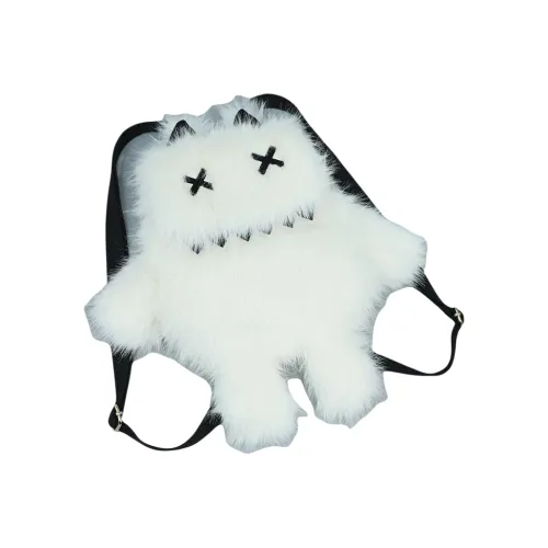 Lv Fielder Плюшевый Рюкзак Средний Белый