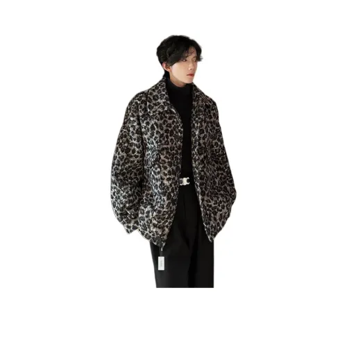 FUNST Куртки с леопардовым принтом для мужчин