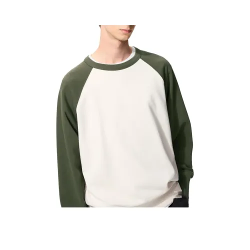 UNIQLO Оливковый Унисекс Свитшоты