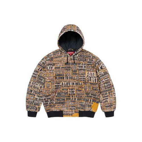 Supreme x Dash Snow FW25 С капюшоном Work Куртка Куртки Пальто Унисекс