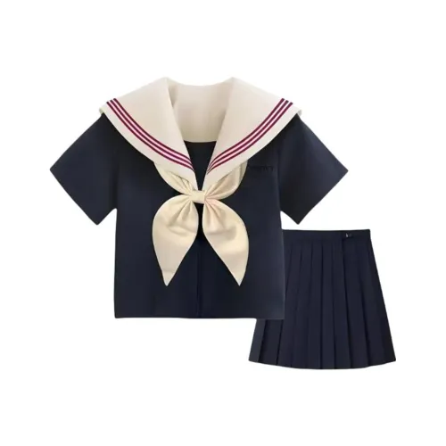 CBDVY Темно-синий женский комплект с юбкой