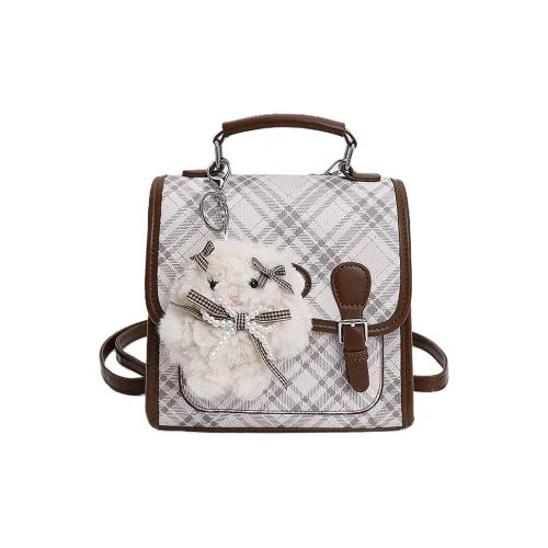 Juju Jimmy ПУ (полиуретан) Рюкзак Стандартный Женский Кофейный