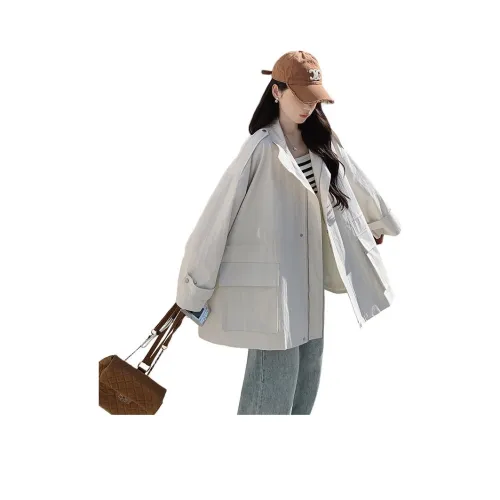 MEXICAN Белый Женский Короткий Пальто