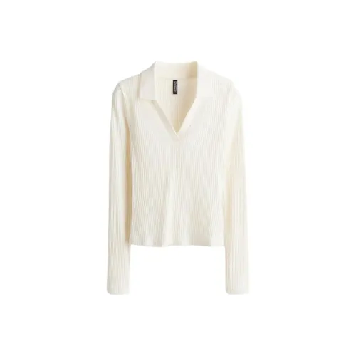 H M Белый Женский Трикотаж