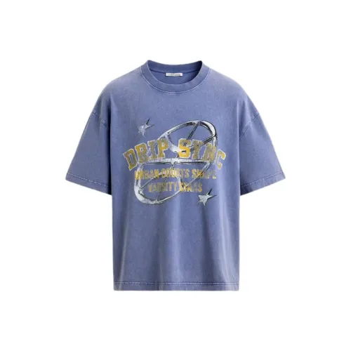 ZARA Фиолетовые Мужские T-рубашки