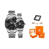 Стальной браслет, глубокий черный, пара.