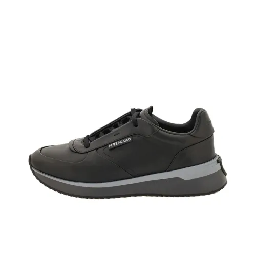 Ferragamo Низкий топ Повседневная обувь Мужская Черная