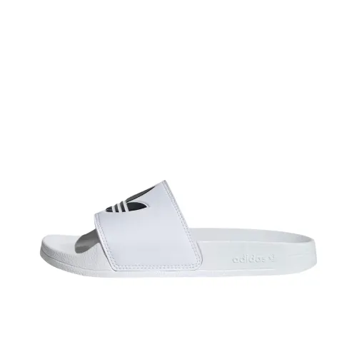 adidas originals Adilette LITE Детские домашние тапочки Белый Черный Подростки