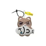 Обнимающая Серый Рыбка Кофе Большеглазая Кошка Кукла Черный Веревка Желтый Магия Ремень