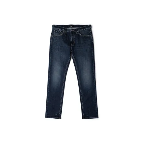 Lee Темно-синий Мужской Джинсы
