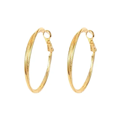 Rhymes Серьги с золотым покрытием из меди женские