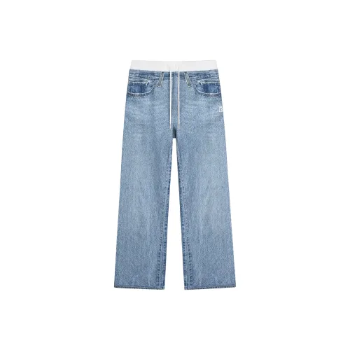 Magn Lens Синий Корова Женские Повседневные брюки