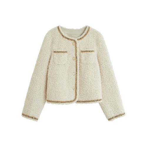 Inman Абрикос Женские Меховые изделия