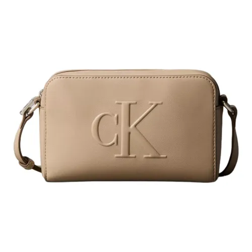 CALVIN KLEIN ПУ (полиуретан) Camera Сумка Сумка через плечо Женская Бежевая