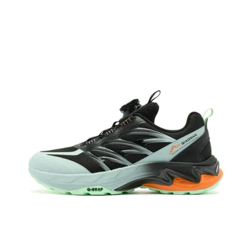 QIAODAN Flood Амортизация Износостойкий Низкий Топ Детские Беговые Кроссовки Черные Подростки