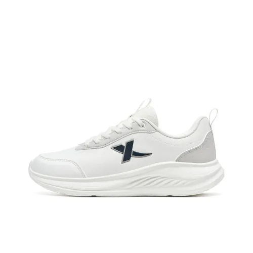 XTEP Feather Escape Покрытие Легкий Отскок Низкий Топ Повседневный Городской Коммутирование Беговые кроссовки Мужской Парусный Белый Серый