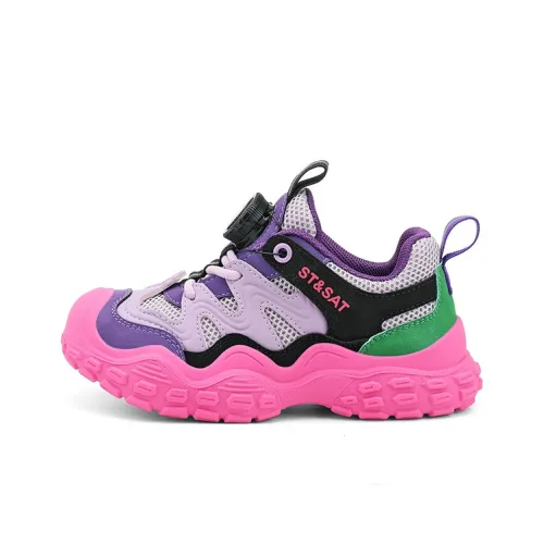 ST SAT Устойчивые к истиранию низкие детские беговые кроссовки для детей в возрасте 3-7 лет