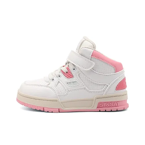 ST SAT Slip-resistant Abrasion-resistant High Top Skateboarding Shoes Child