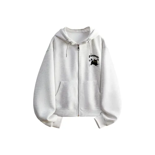 TOUCH Серый Белый Женское Короткое Пальто