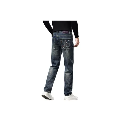 ZENGZHI Джинсы Облегающий крой Прямой крой Унисекс