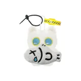 Держащая Серый Рыбка Милый Глаз Широ Кошка Кукла Черный Веревка Желтый Магический Ремень