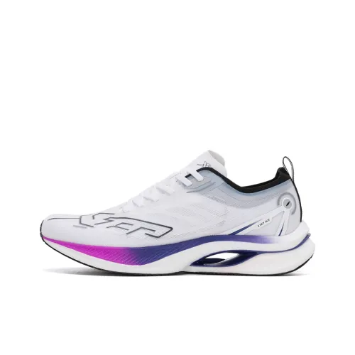 XTEP Амортизация и Дышащий Низкий Топ Повседневные Беговые Кроссовки Мужские Классические Белые