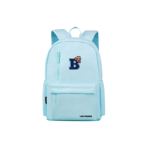 LINE FRIENDS Полиэстер Рюкзак Стандартный Унисекс Церулеан Синий