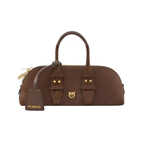 PINKO Сумка из коровьей кожи женская коричневая