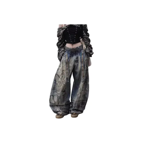 CASTLE WOODS Blue Women's Jeans CASTLE WOODS Синий Женские Джинсы