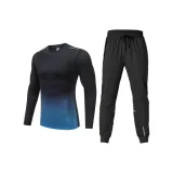 Комплект одежды [Черный Синий Топ + Черные Штаны]