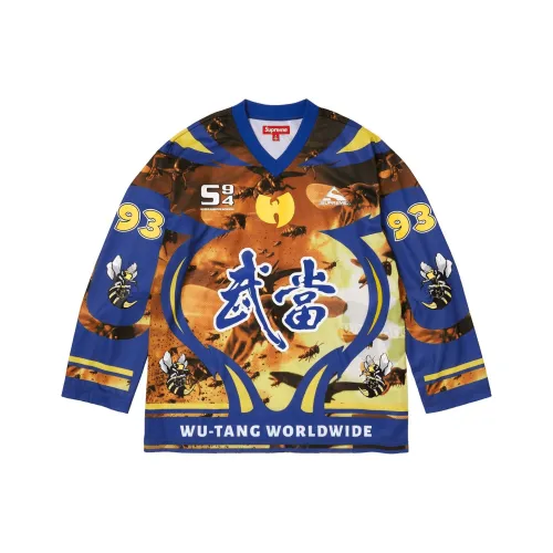 Supreme x Wu Tang Clan FW25 WEEK10 Hockey Джерси Спортивная одежда Унисекс