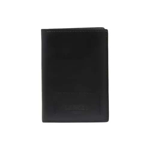 LANCEL Гладкая коровья кожа Кошелек Унисекс Черный